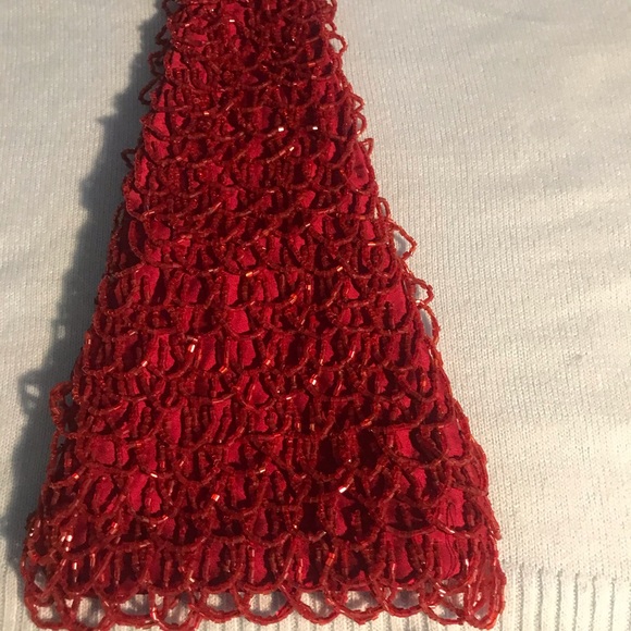 Pre-Owned Moyna red wristlet purse. - Picture 2 of 5